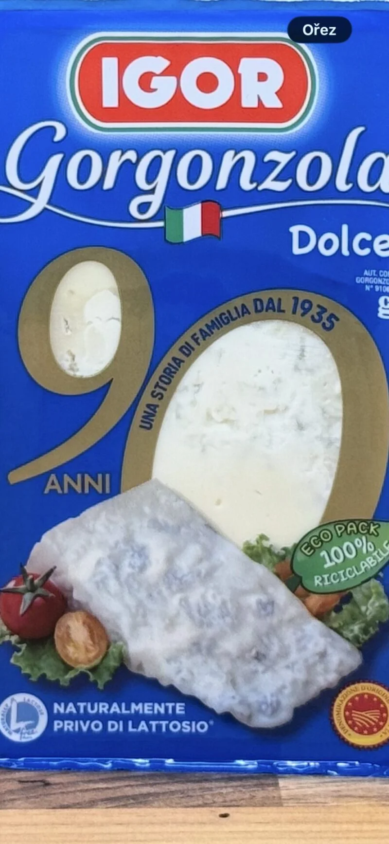 IGOR Gorgonzola Dolce DOP – italský modrý sýr 150 g
