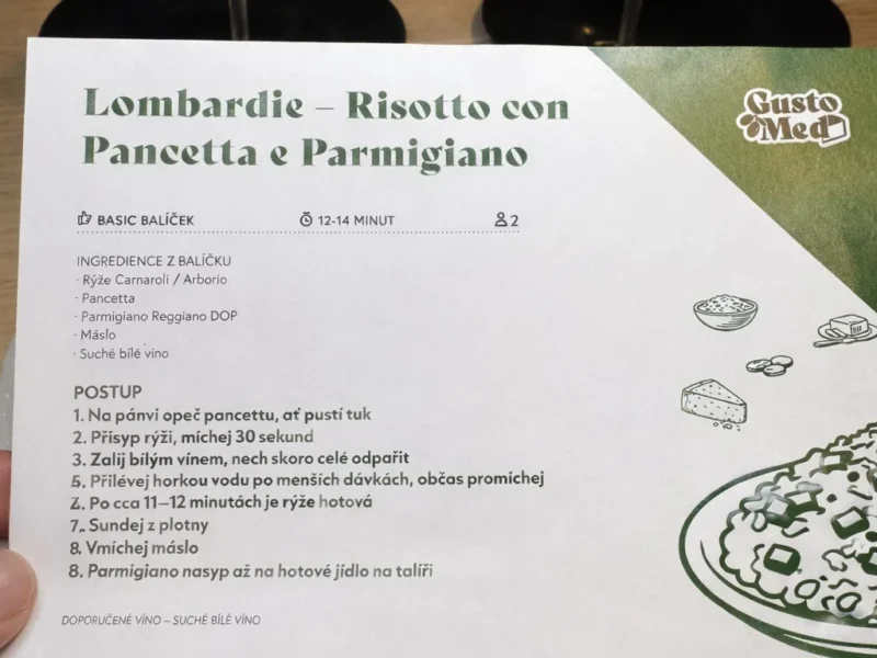 Lombardie Krémové risotto s pancettou