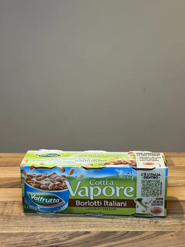Italské BIO fazole - Valfrutta Cotti a Vapore – Borlotti Italiani 3×150 g